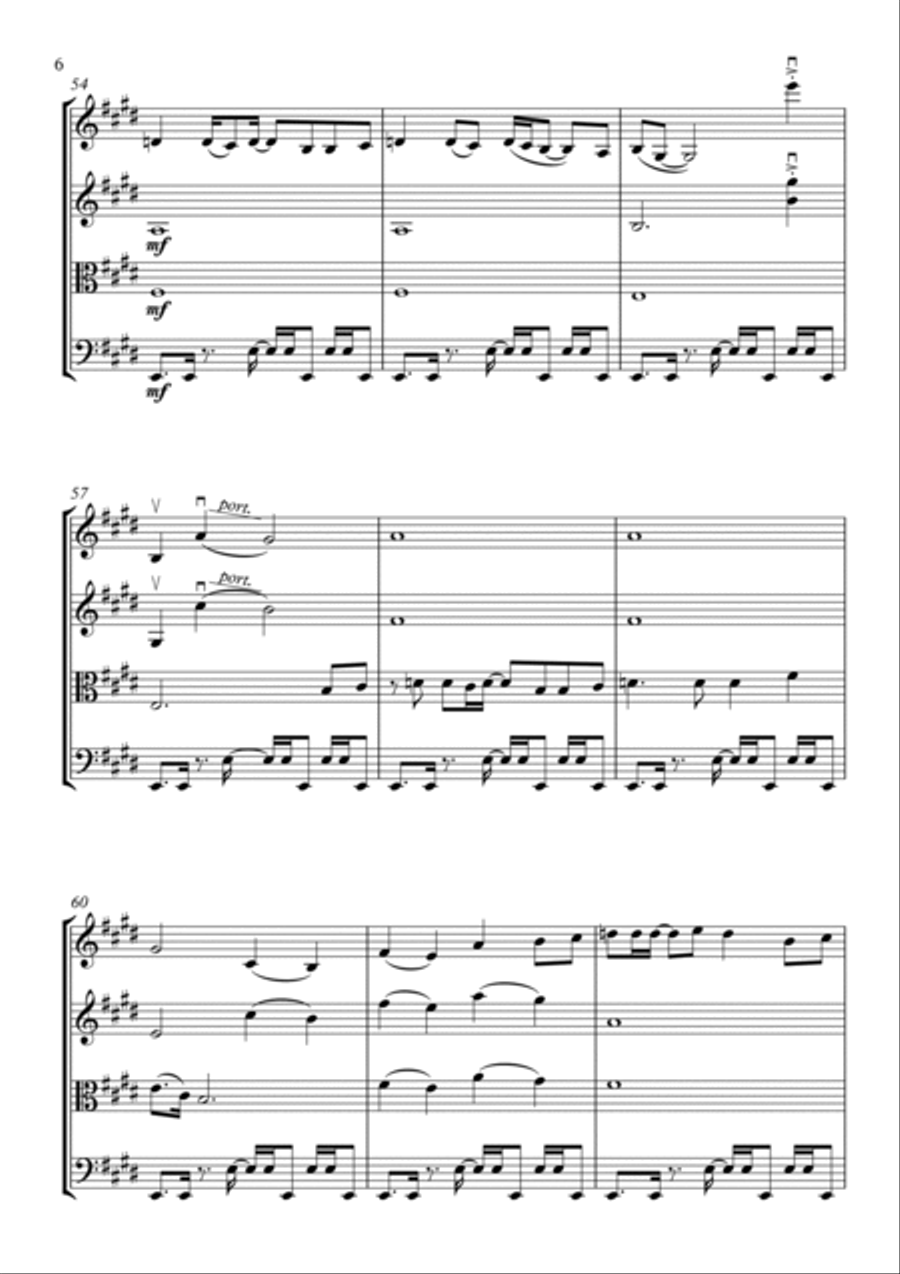(i've Had) The Time Of My Life String Quartet scores gallery preview page 6