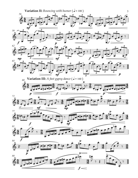 Variations on Grieg's "In the Hall of the Mountain King" for solo clarinet image number null