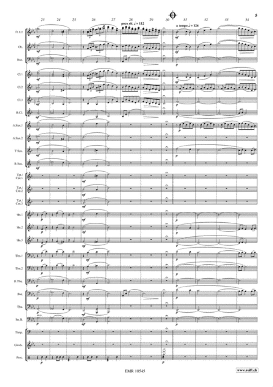 Les Adieux Concert Band scores gallery preview page 6