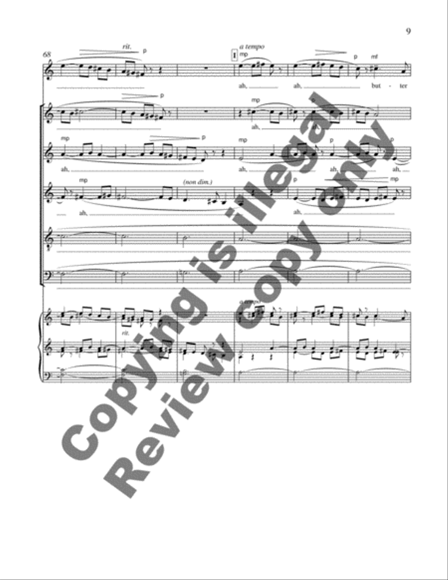 Infinity to Dwell: 4. Butterflies Afield SSATB scores gallery preview page 6