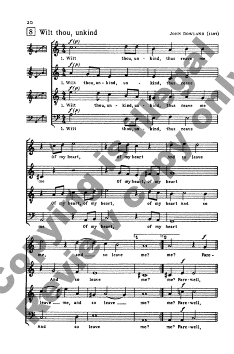 Invitation to Madrigals, Book 2 4-Part scores gallery preview page 33