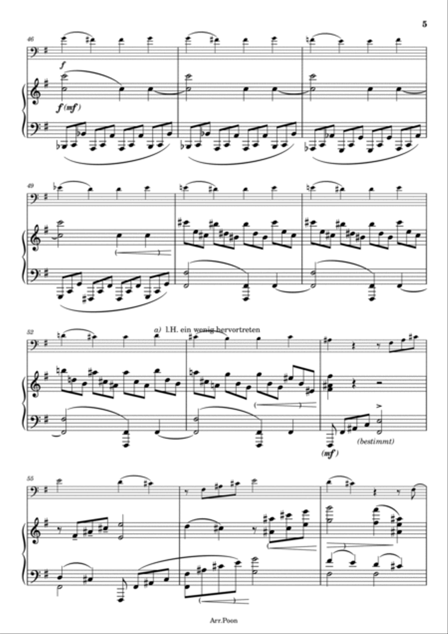 J. Brahms - Cello Sonata No.1 - Op.38 - Full Piano and Violoncell Score Original Piano scores gallery preview page 5