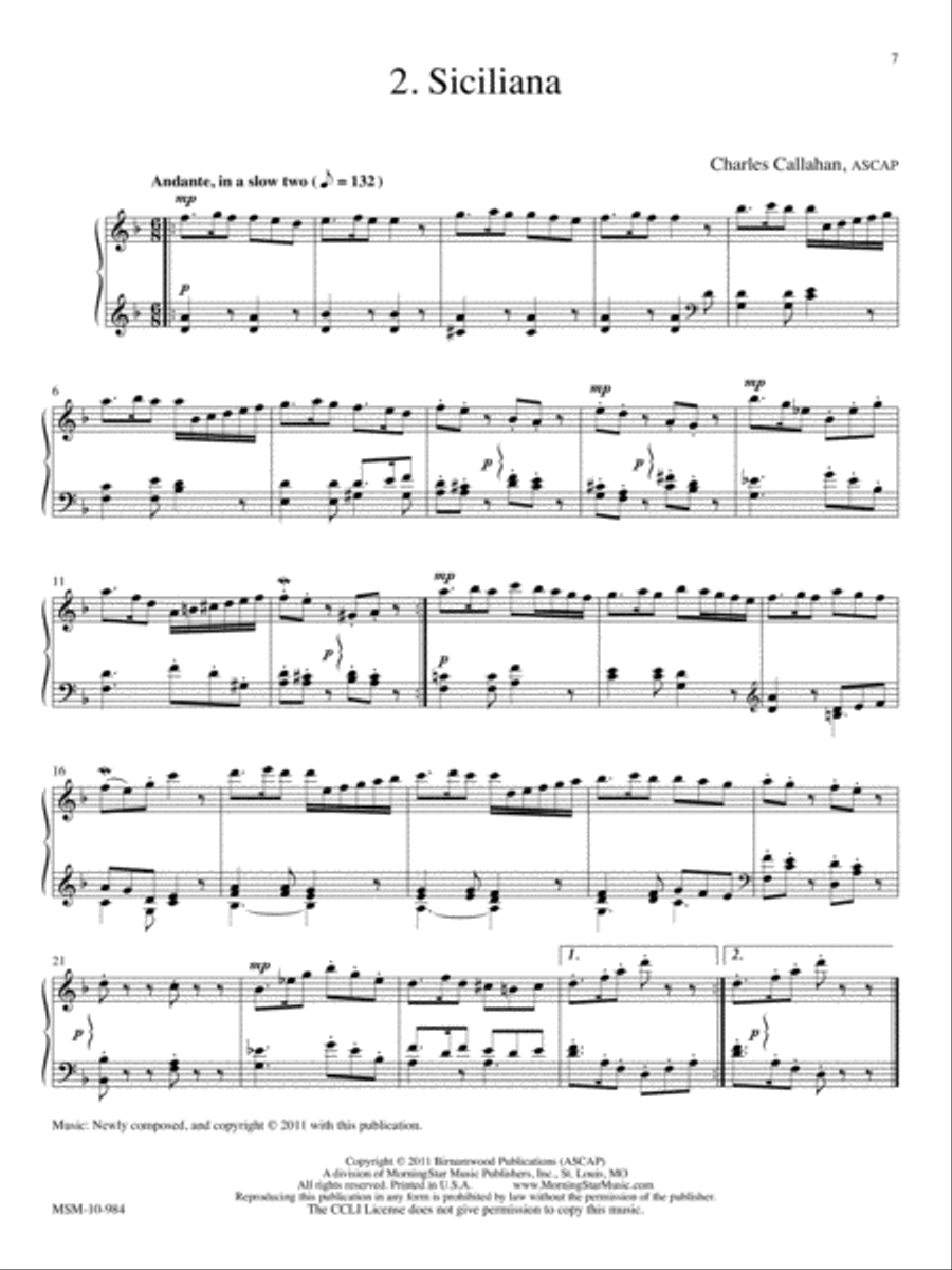 Suite in Classic Style Suite in Classic Style Organ scores gallery preview page 6