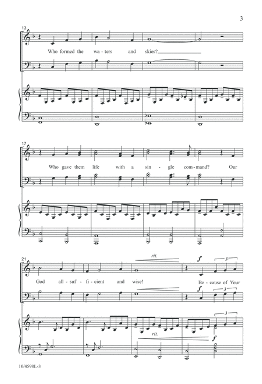 Because of Your Love 4-Part scores gallery preview page 4