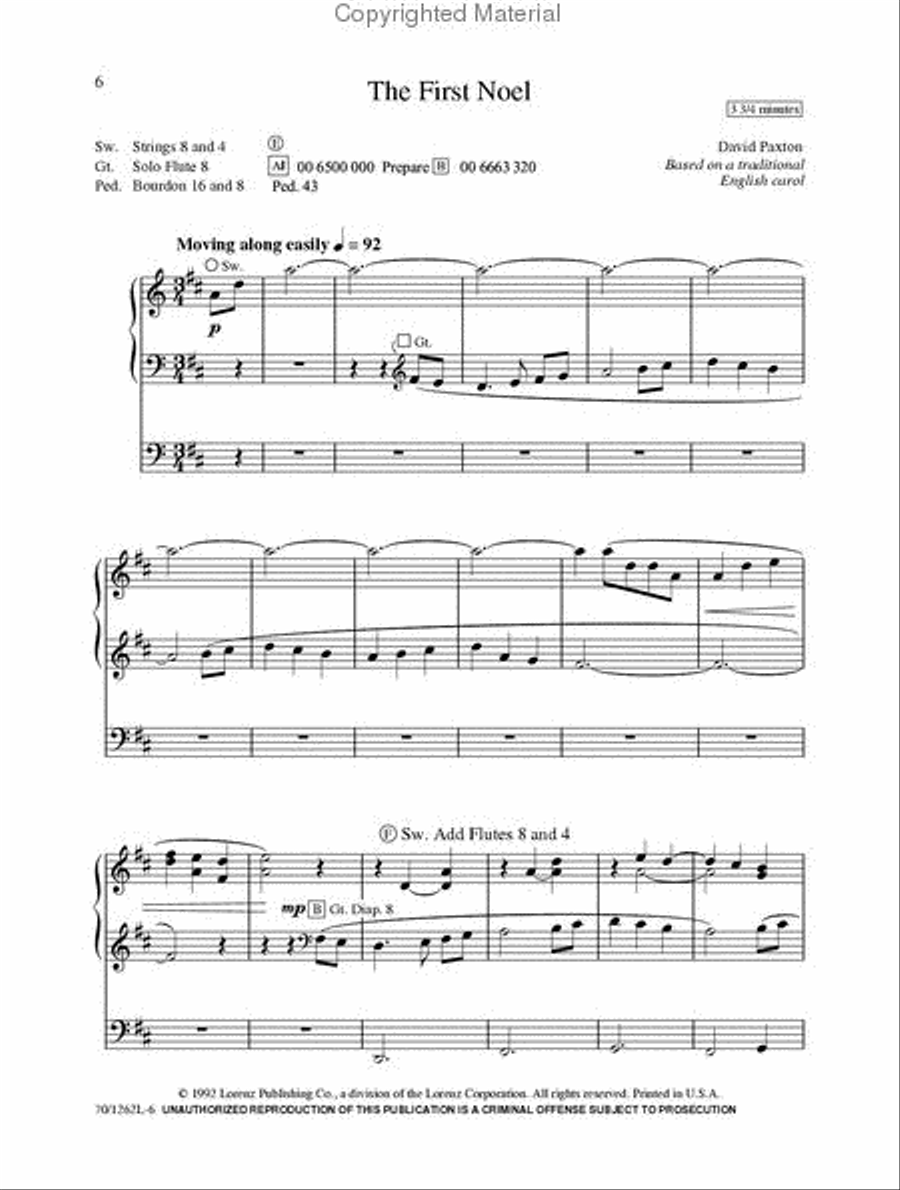 Carols of the Angels Organ Solo scores gallery preview page 2