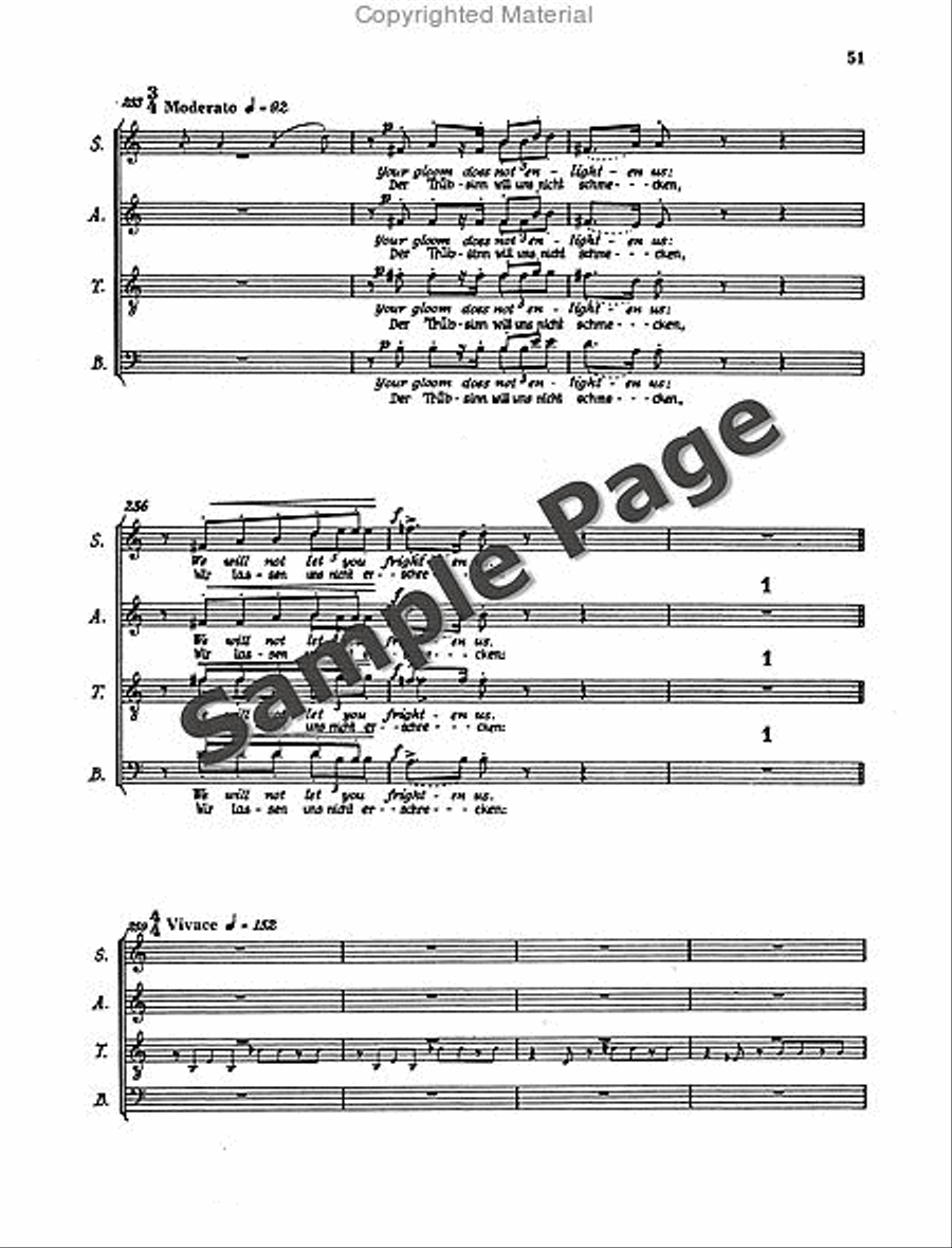 Henze Moralities(1967) Chor.score 4-Part scores gallery preview page 54