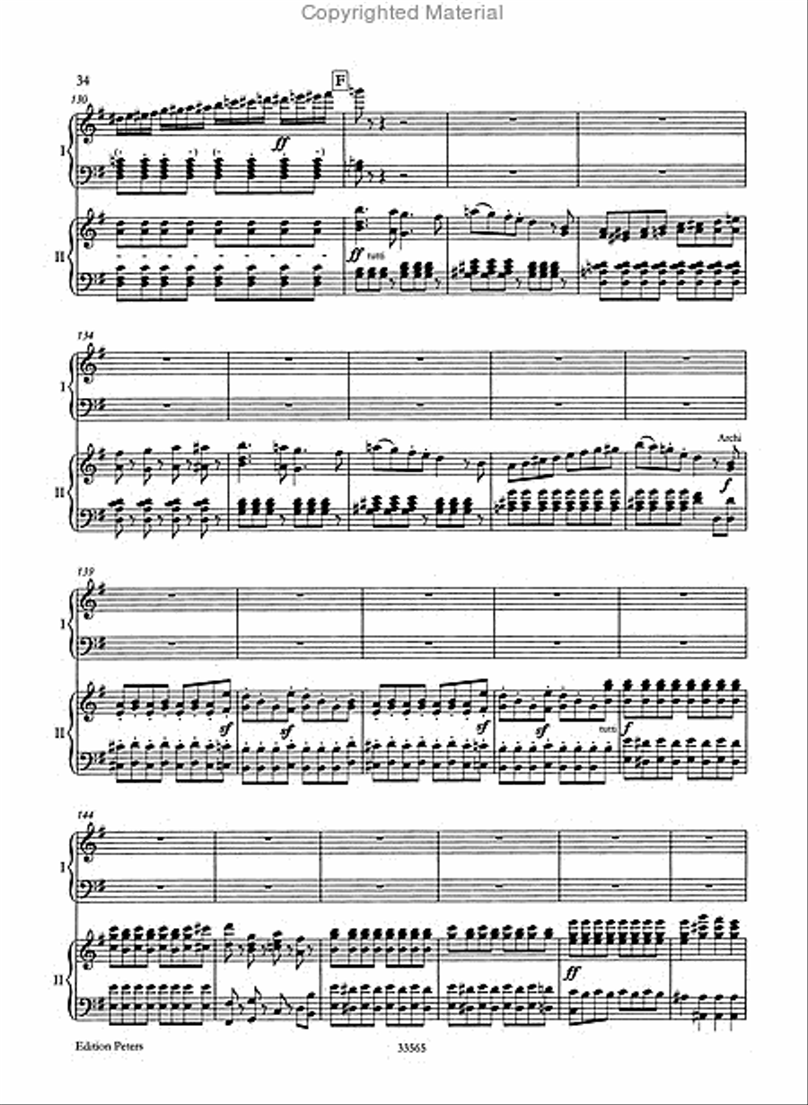 Piano Concerto No. 1 in G minor Op. 25 (Edition for 2 Pianos) Piano Solo scores gallery preview page 4