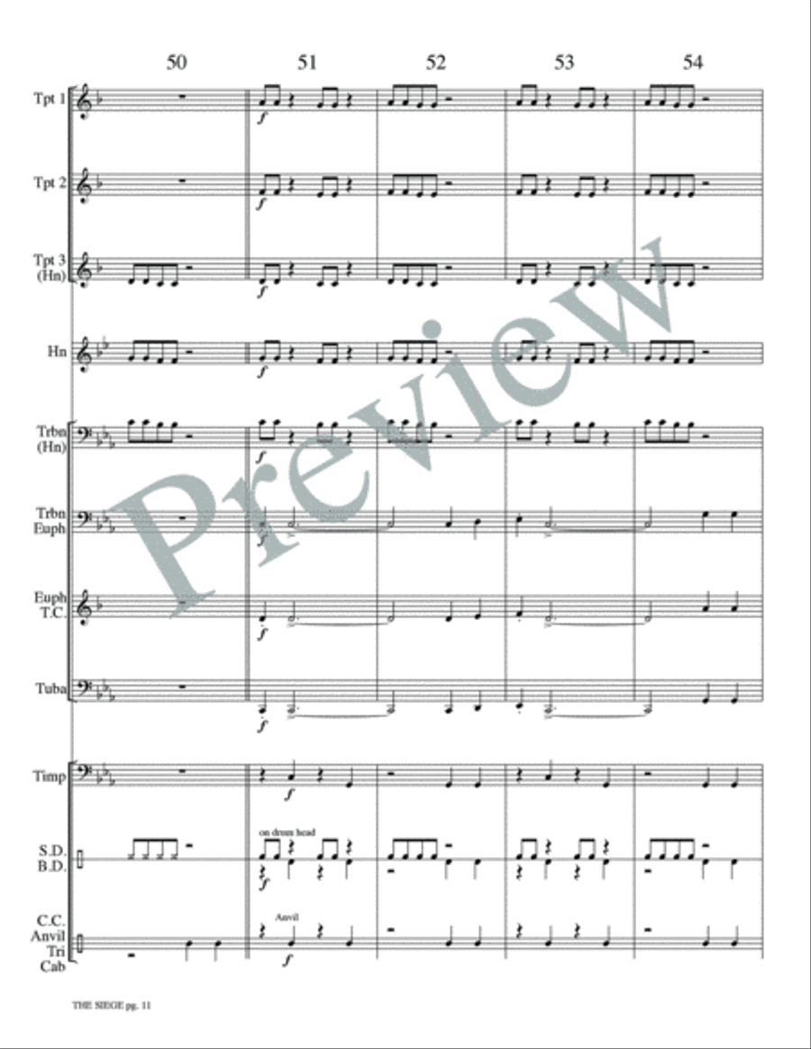 The Siege The Siege Small Ensemble scores gallery preview page 13