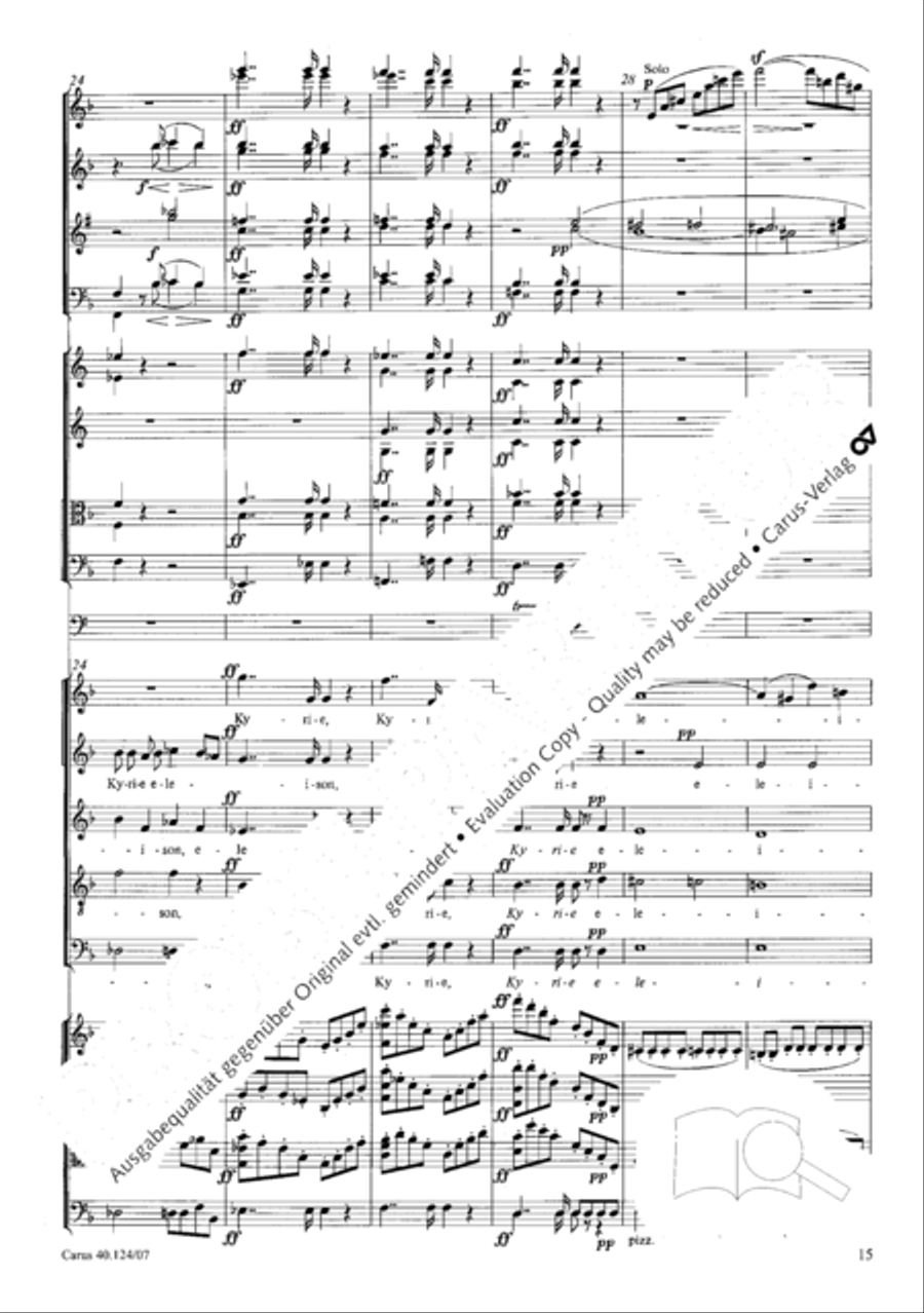 Kyrie in d + Herr Gott, dich loben wir Orchestra scores gallery preview page 16