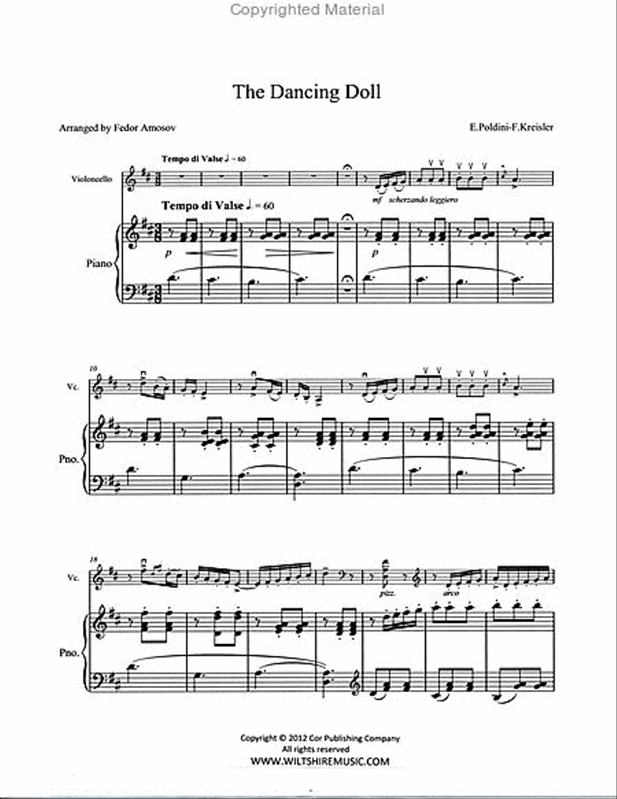 The Dancing Doll (Amosov) Piano Accompaniment scores gallery preview page 2