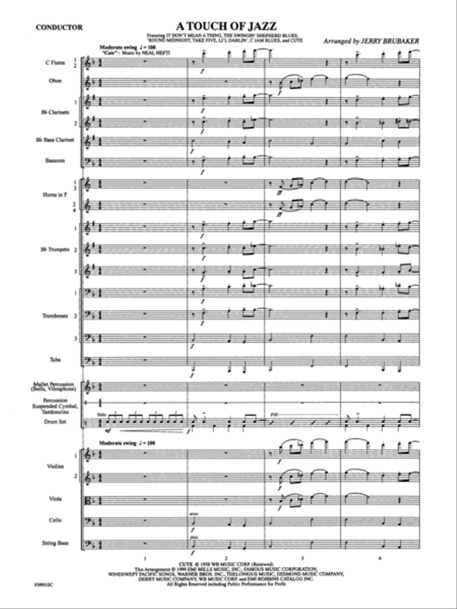 A Touch of Jazz Full Orchestra scores gallery preview page 4