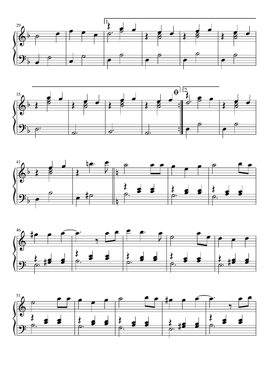 Hijo De La Luna Easy Piano scores gallery preview page 2