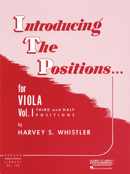 Introducing The Positions For Viola Vol1 Third And Half Positions