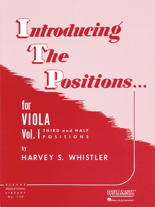 Book cover for Introducing The Positions For Viola - Volume 1