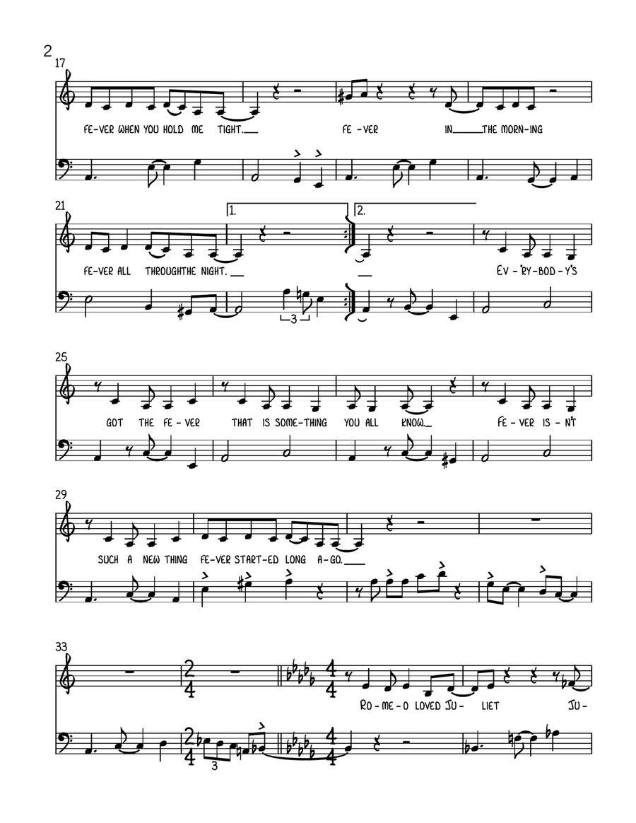 Fever Double Bass scores gallery preview page 2