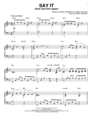 Say It (Over And Over Again) [Jazz version] (arr. Brent Edstrom)