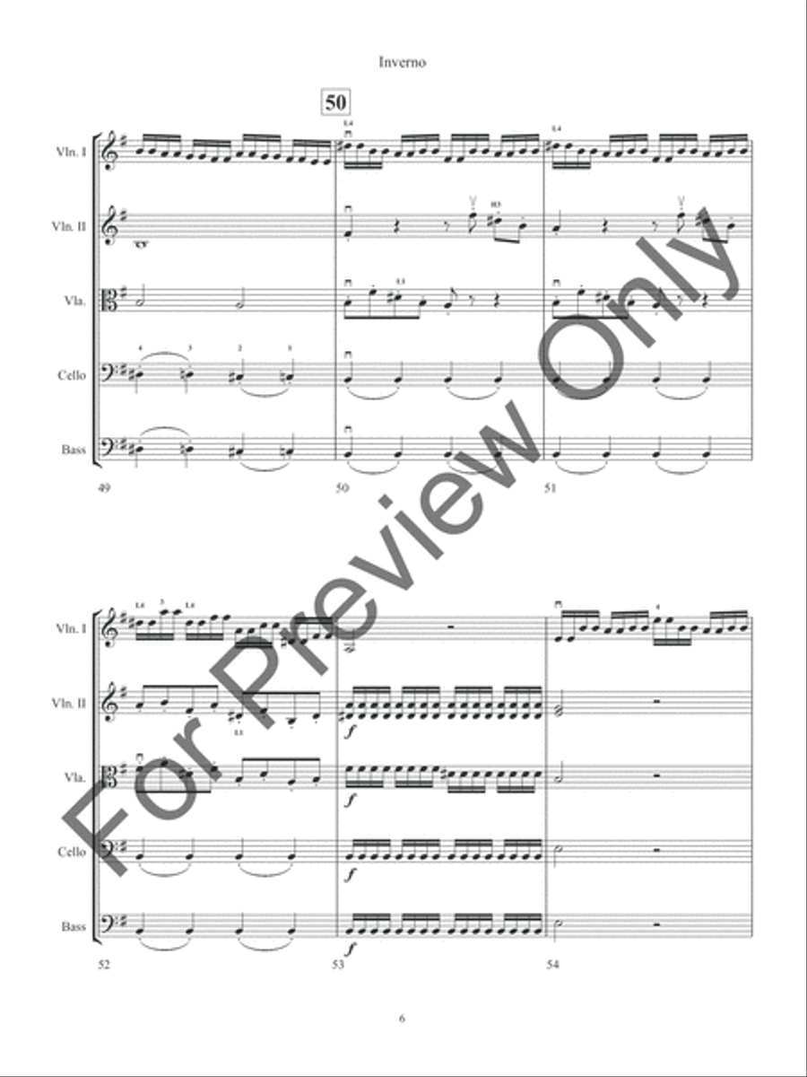 Inverno Inverno String Orchestra scores gallery preview page 9