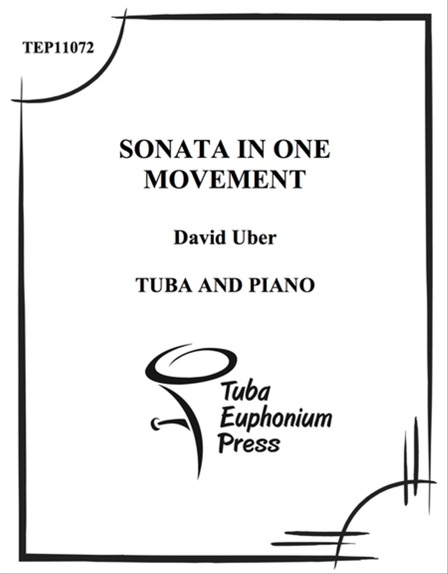 Sonata in One Movement Tuba scores gallery preview page 1