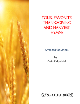 Book cover for Your Favorite Thanksgiving and Harvest Hymns for Strings
