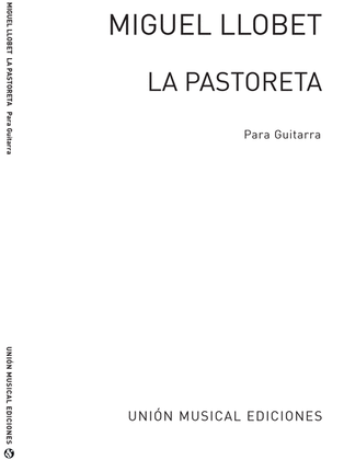 Book cover for La Pastoreta Cancion Popular Catalana for Guitar