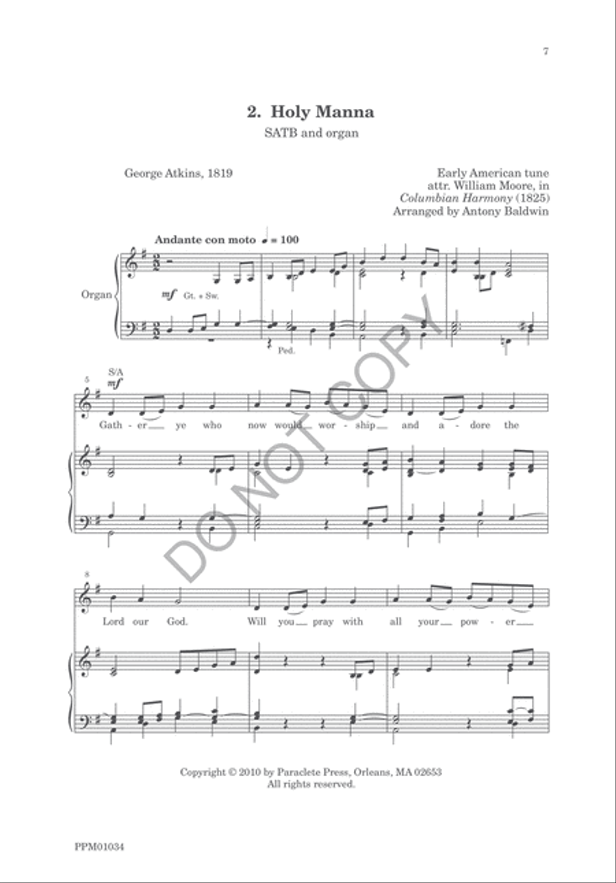 Two Early American Hymns Two Early American Hymns 4-Part scores gallery preview page 9