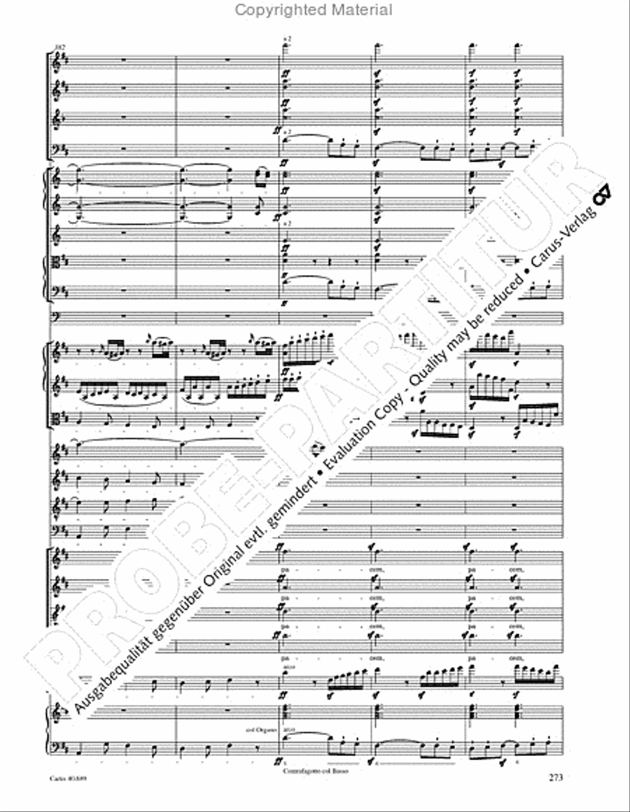 Missa solemnis Missa solemnis 4-Part scores gallery preview page 289