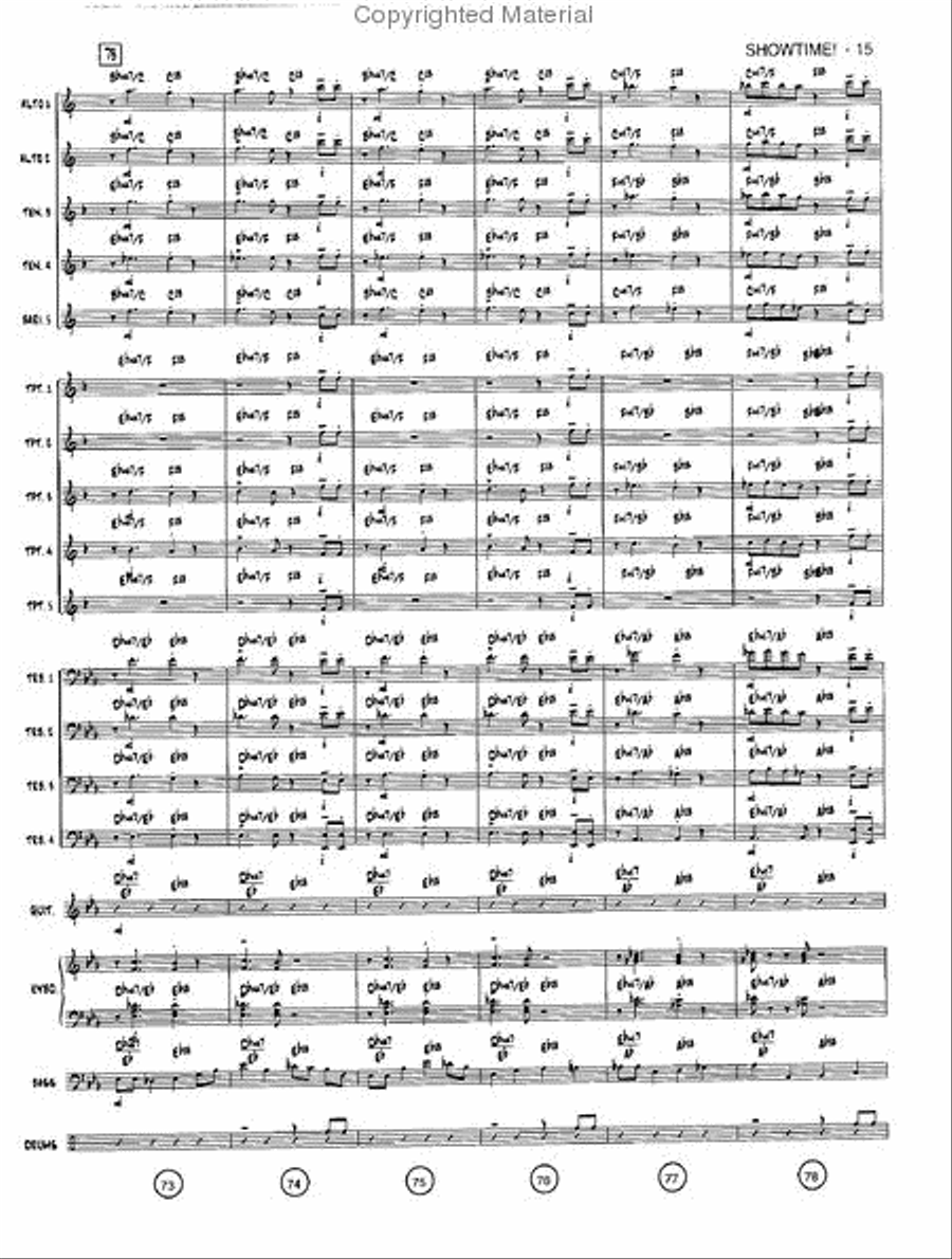 Showtime! Jazz Ensemble scores gallery preview page 14