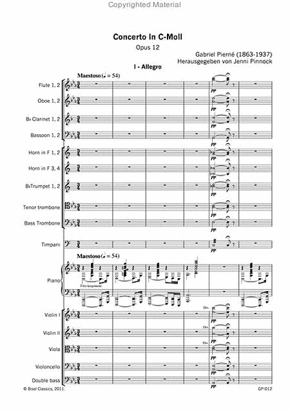 Concerto in C-Moll, Opus 12