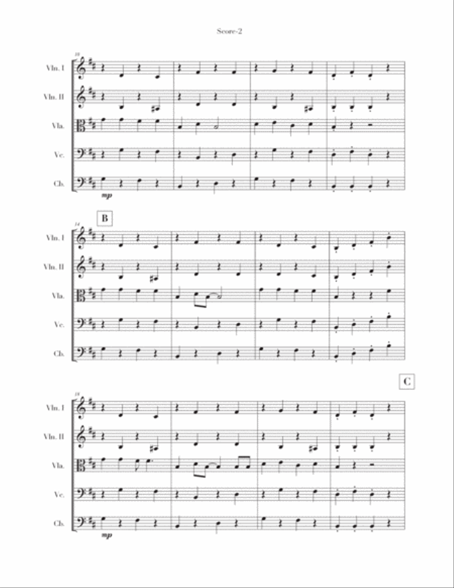 Spooky Scary Skeletons String Orchestra scores gallery preview page 2