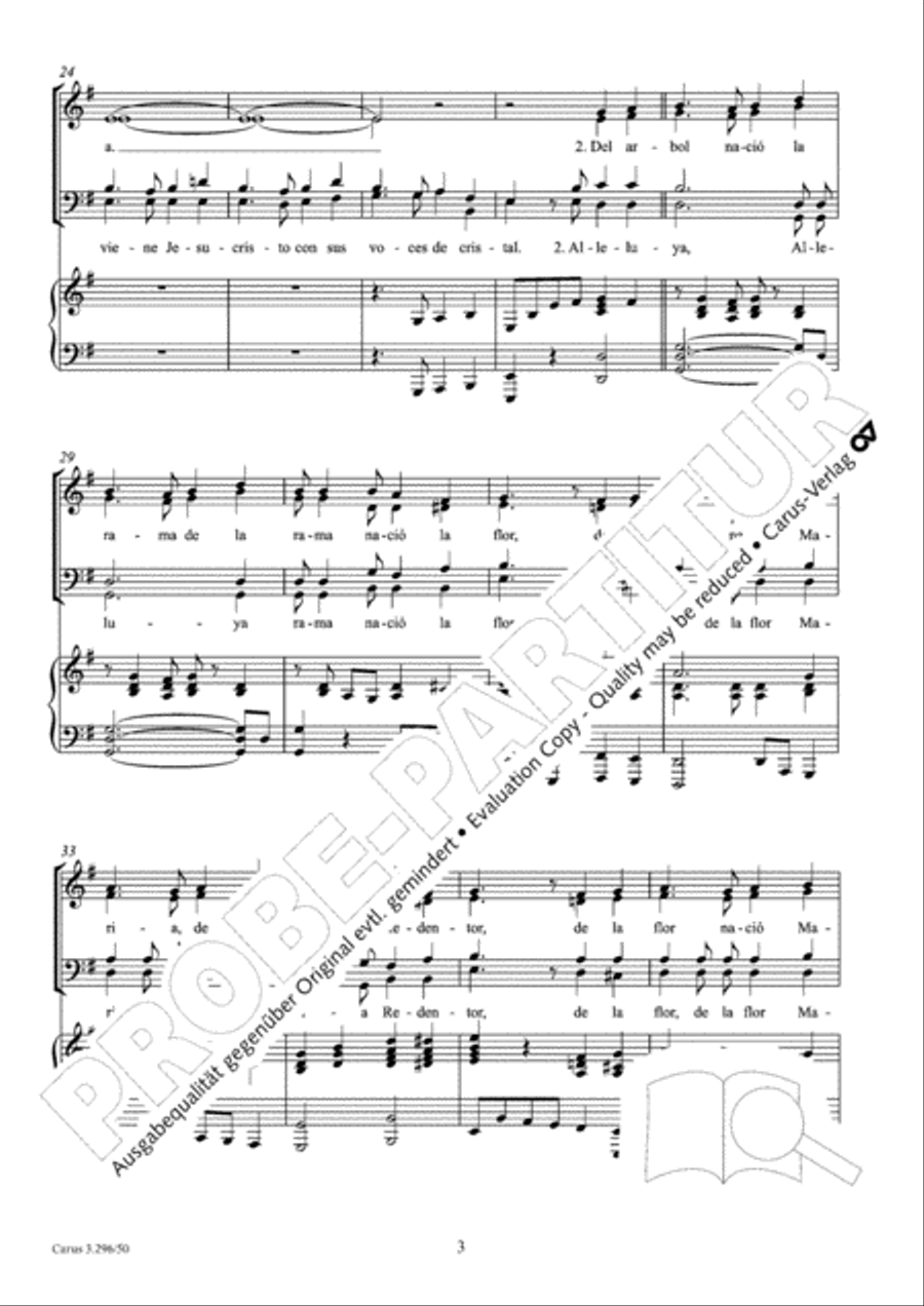Adoracion al nino Jesus Adoracion al nino Jesus 4-Part scores gallery preview page 4