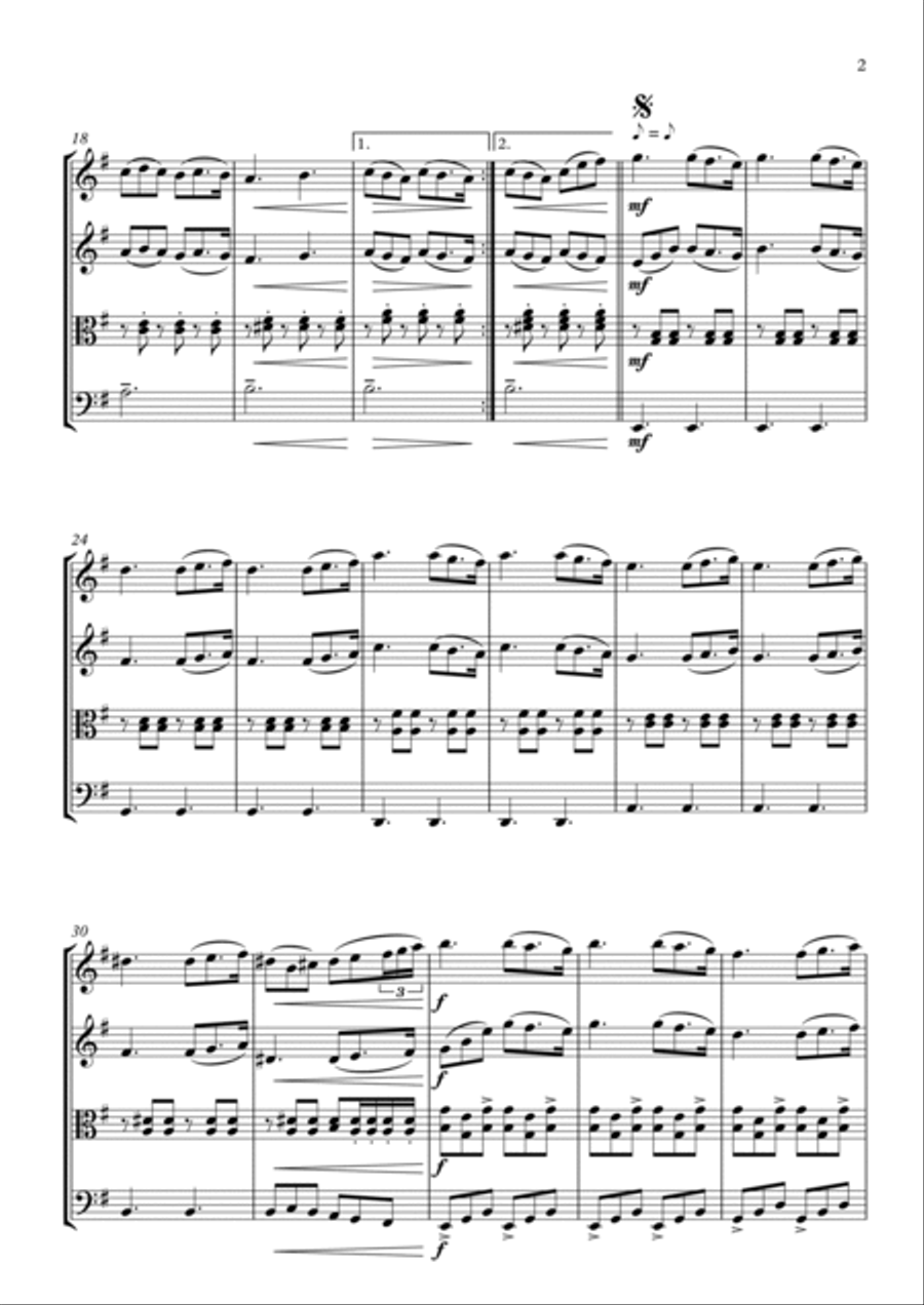 La Noyee String Quartet scores gallery preview page 3