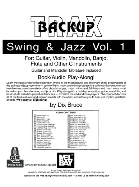 Backup Trax/S&J for Guitar, Violin, Mandolin, Banjo, Flute & C Instruments image number null