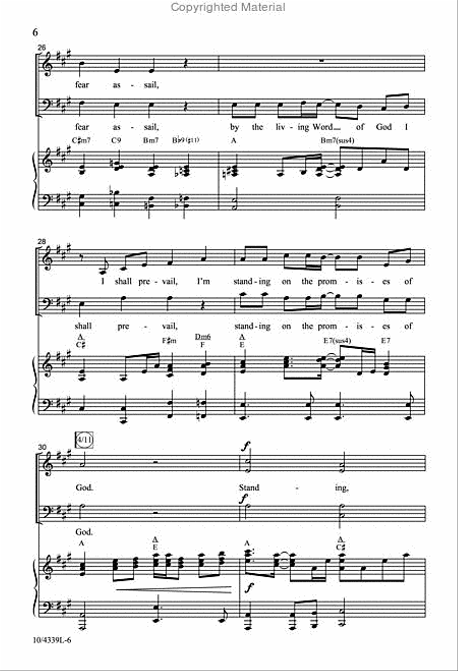 The Promises of God 4-Part scores gallery preview page 6