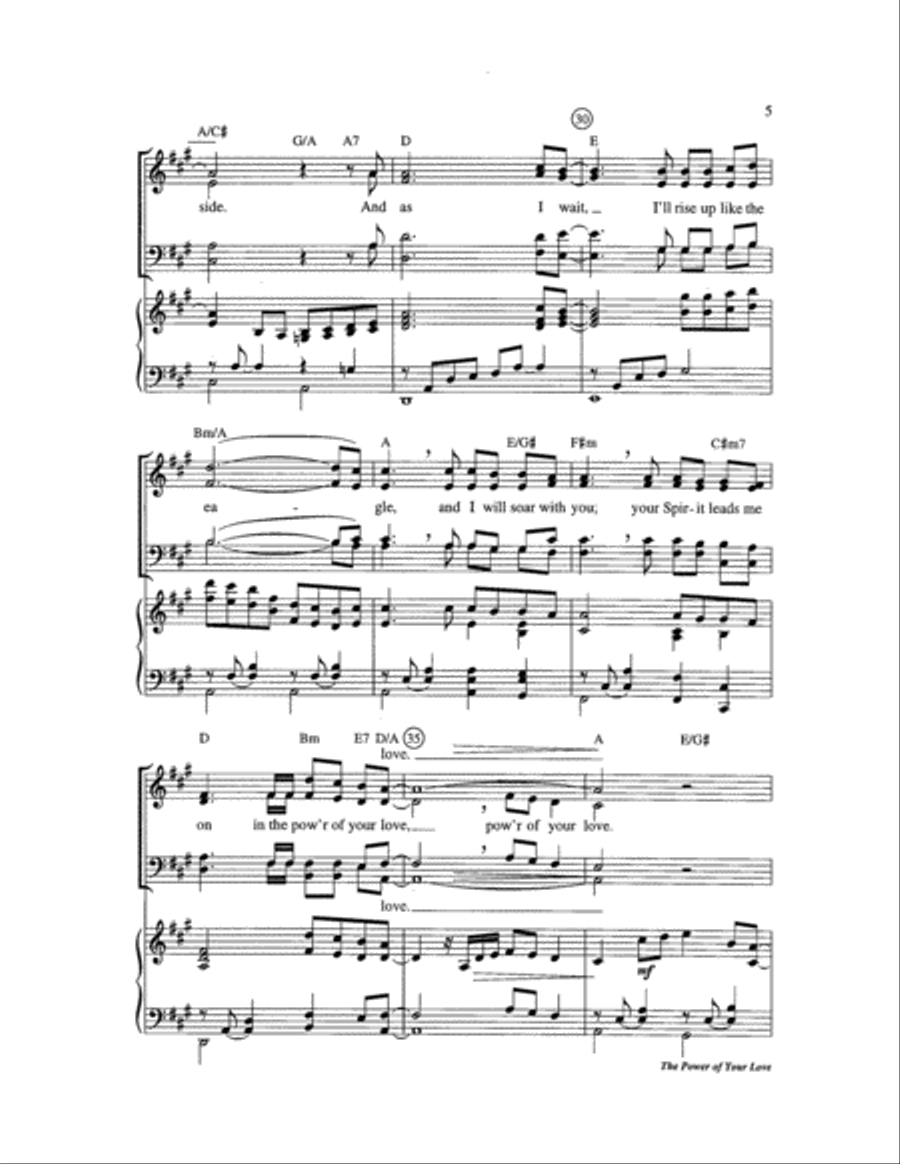 The Power of Your Love The Power of Your Love Choir scores gallery preview page 5