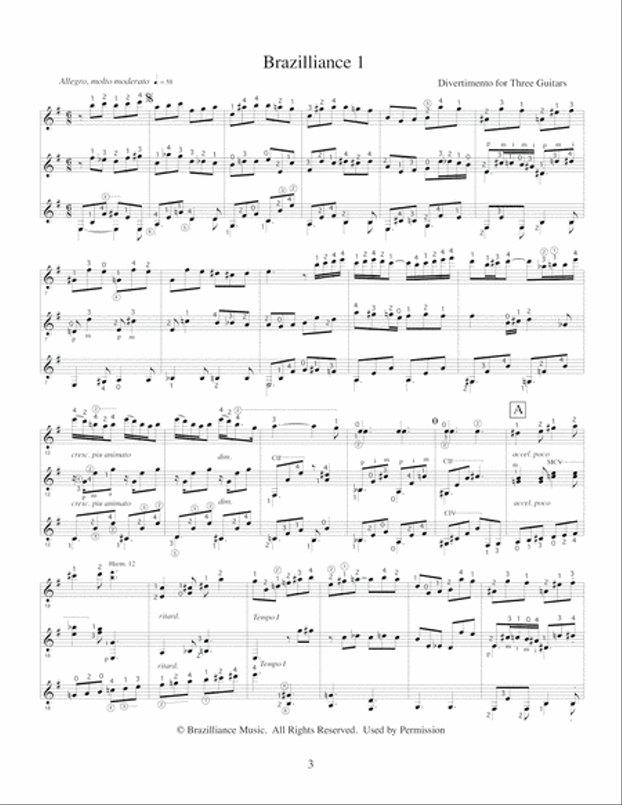 Laurindo Almeida Guitar Trios, Volume Two Guitar Ensemble scores gallery preview page 4