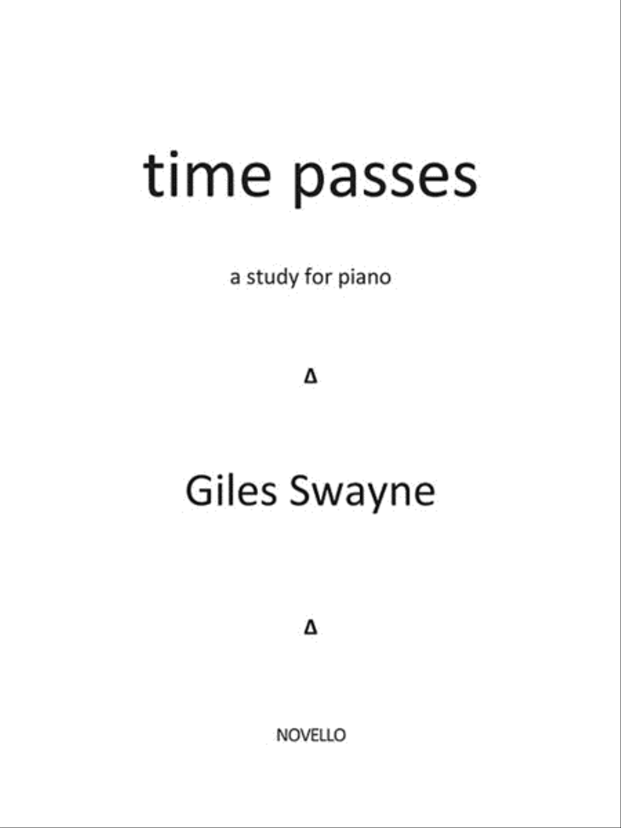 Time Passes - A Study for Piano Piano Method scores gallery preview page 1