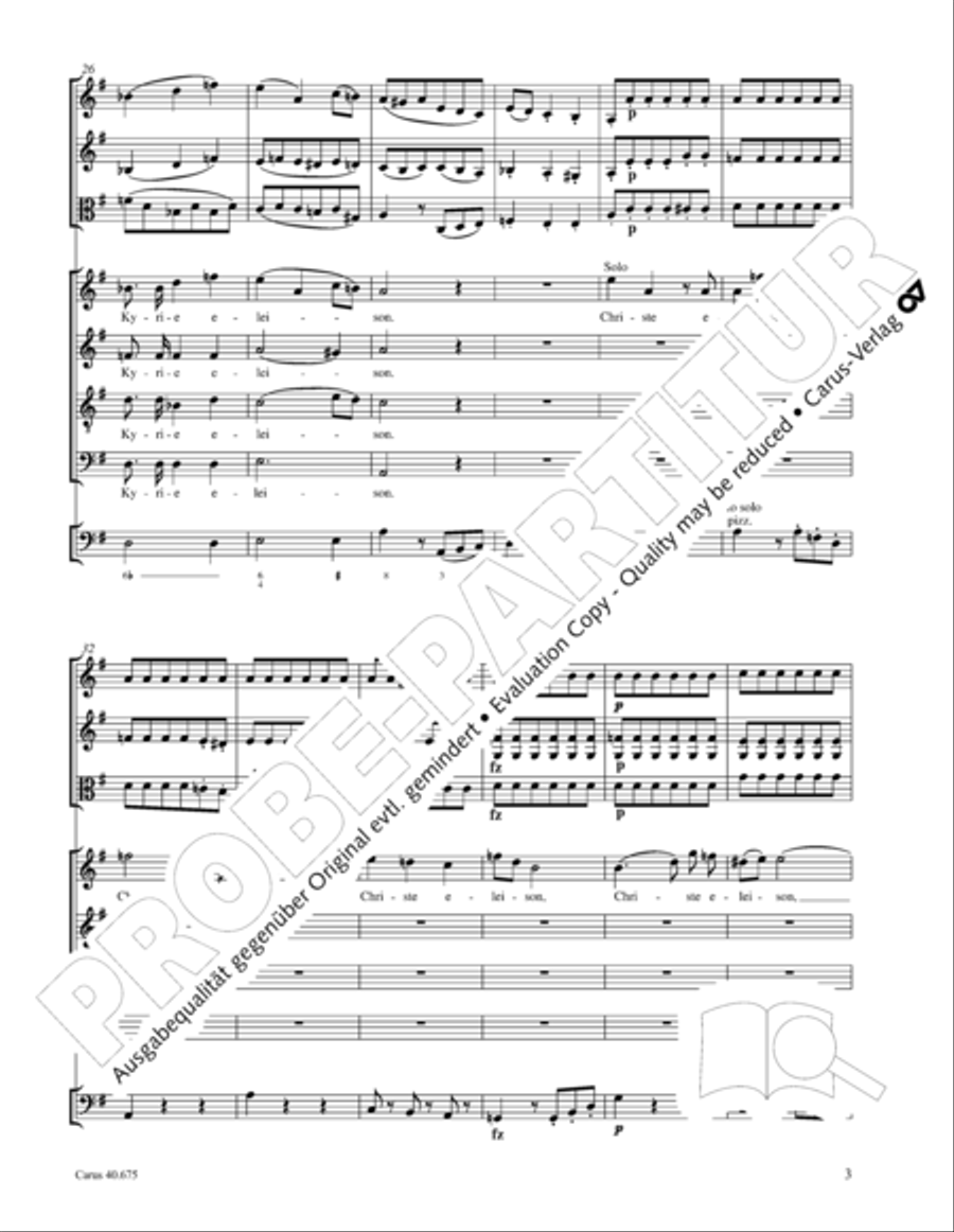 Mass in G Major STB scores gallery preview page 16