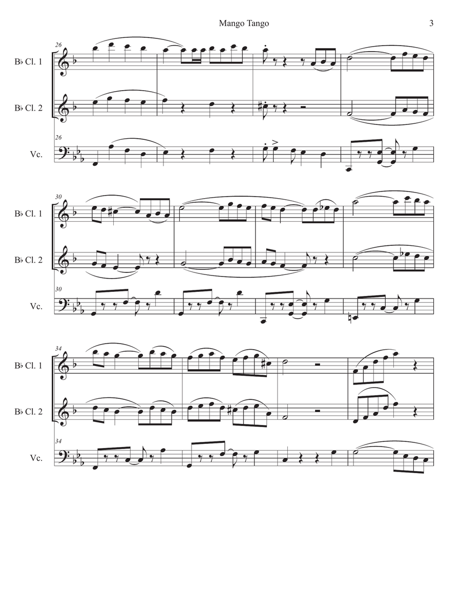 Mango Tango Small Ensemble scores gallery preview page 3