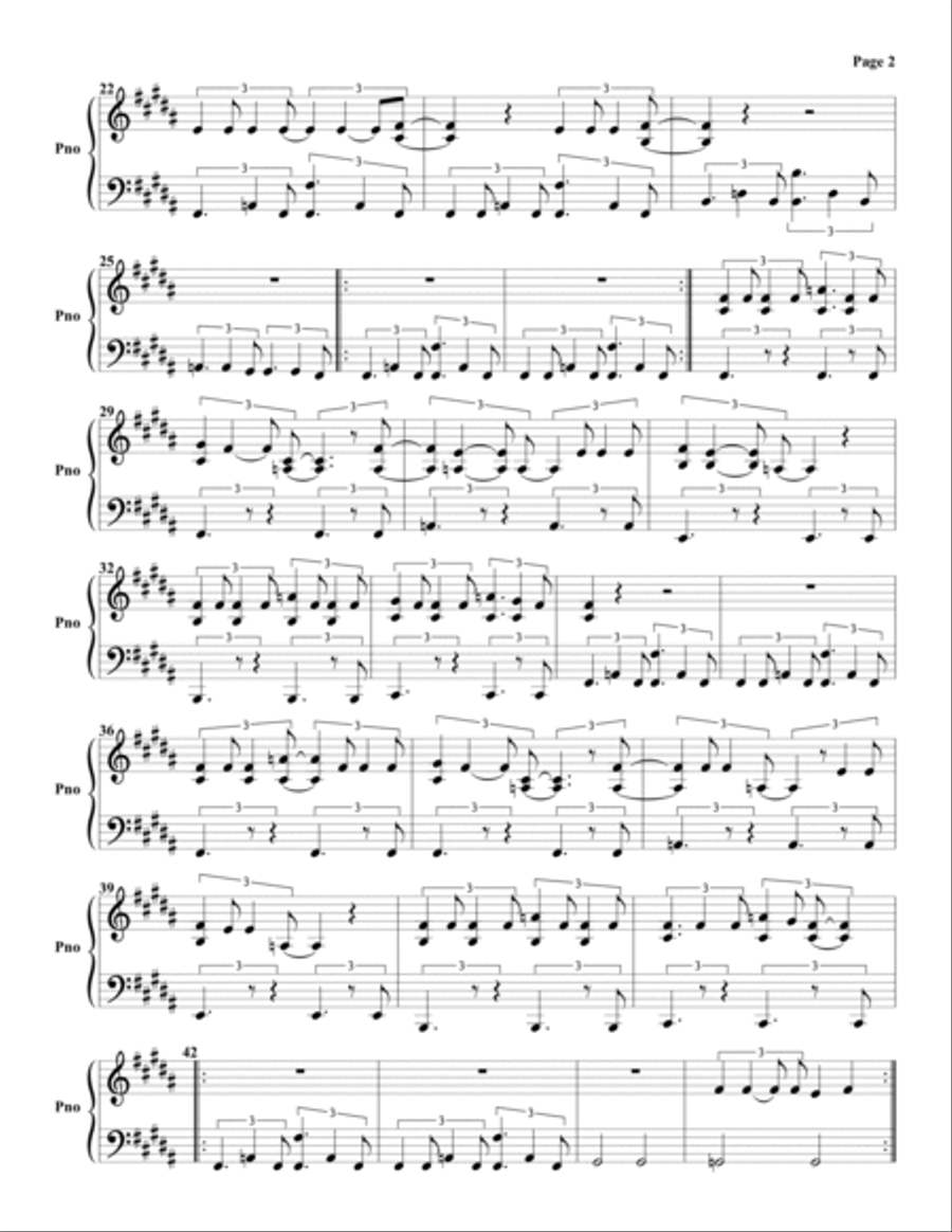 Personal Jesus Piano Solo scores gallery preview page 2