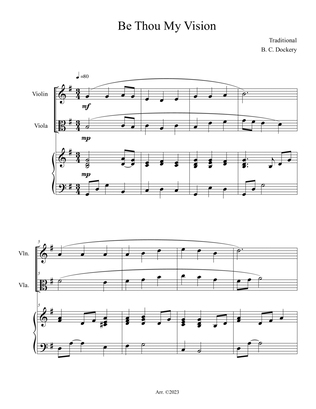 Be Thou My Vision (Violin and Viola Duet with Piano Accompaniment)