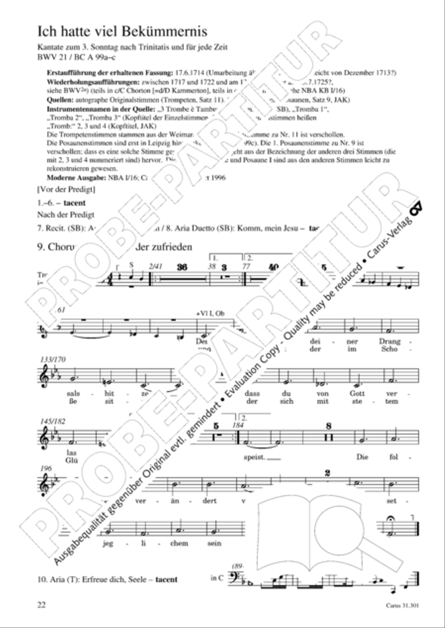Bach for Brass 1: Cantatas I Voice scores gallery preview page 31