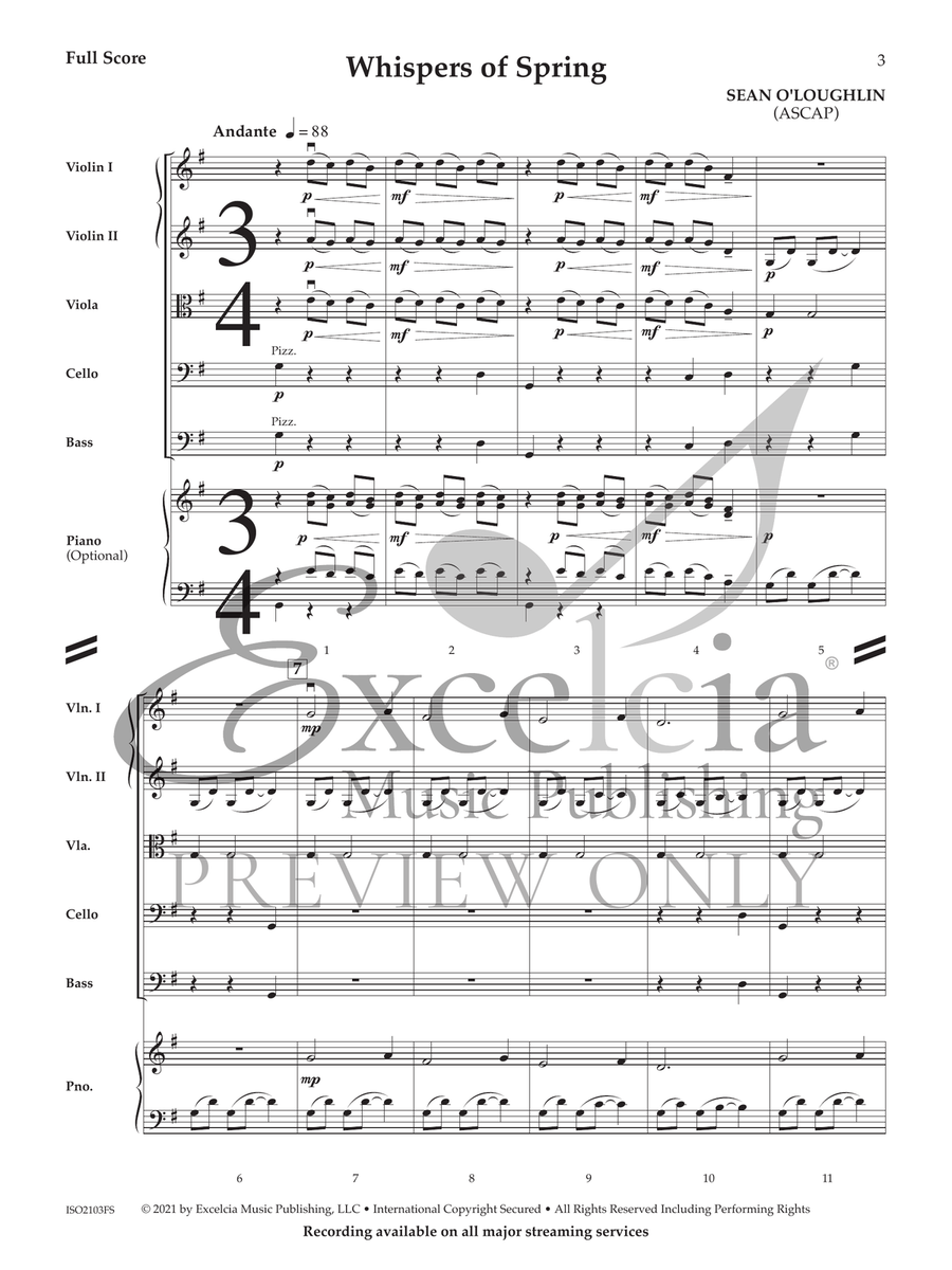 Whispers of Spring String Orchestra scores gallery preview page 2
