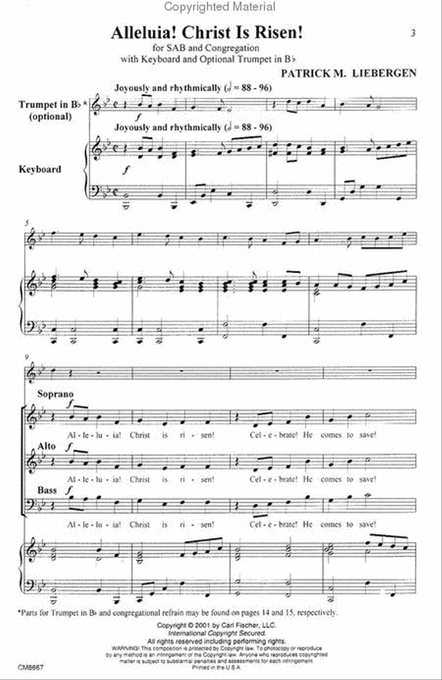 Alleluia! Christ Is Risen! 3-Part scores gallery preview page 2