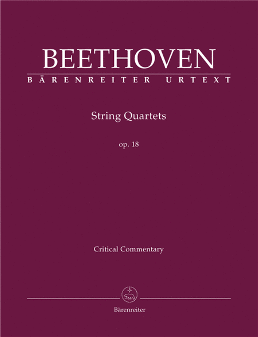 String Quartets, op. 18 String Quartet scores gallery preview page 1