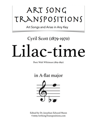 SCOTT: Lilac-time (transposed to A-flat major)