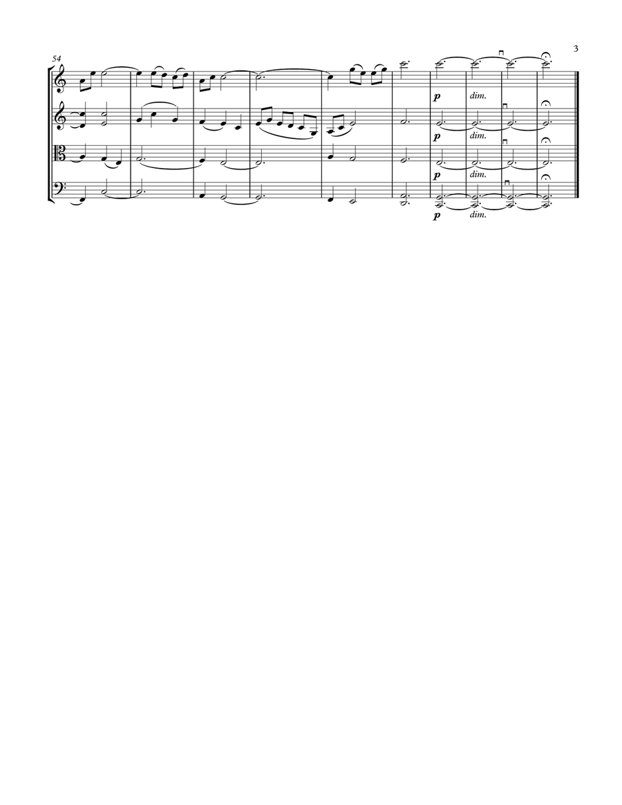 Romantic Flight String Quartet scores gallery preview page 3