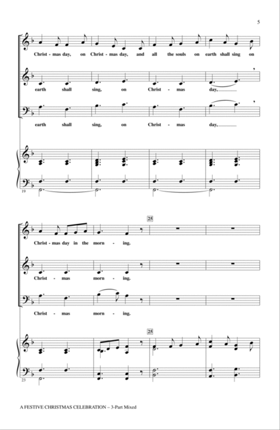A Festive Christmas Celebration 3-Part scores gallery preview page 3