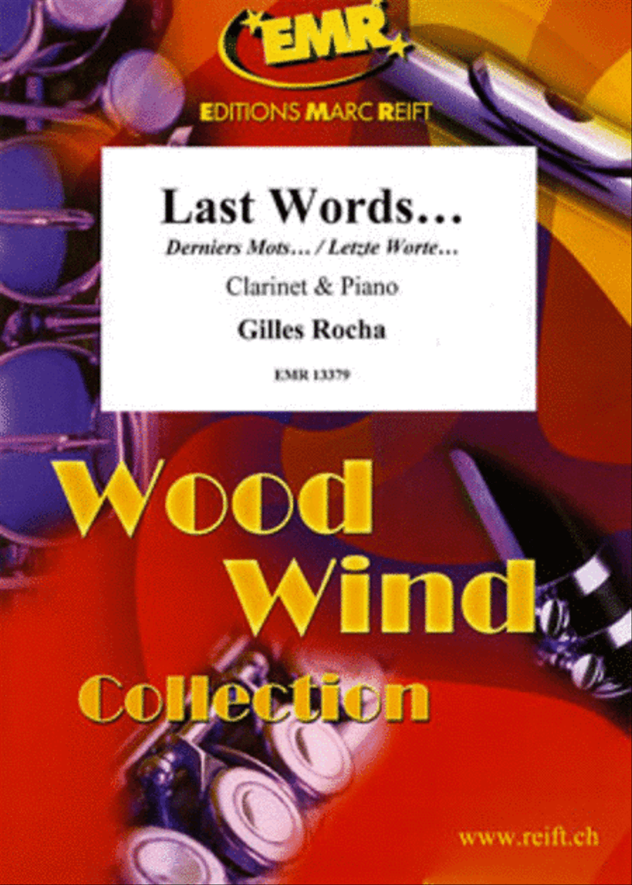 Last Words... Last Words... Clarinet Solo scores gallery preview page 1