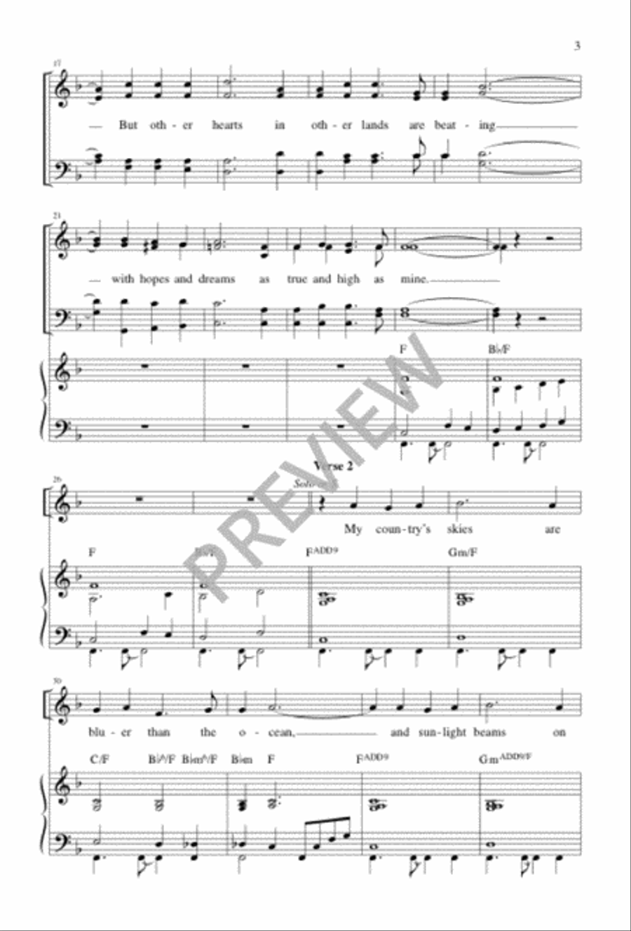 This Is My Song 4-Part scores gallery preview page 3