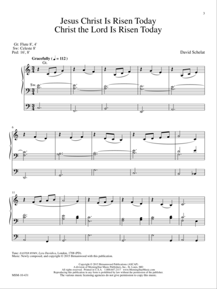 Five Preludes for Easter Five Preludes for Easter Organ scores gallery preview page 11